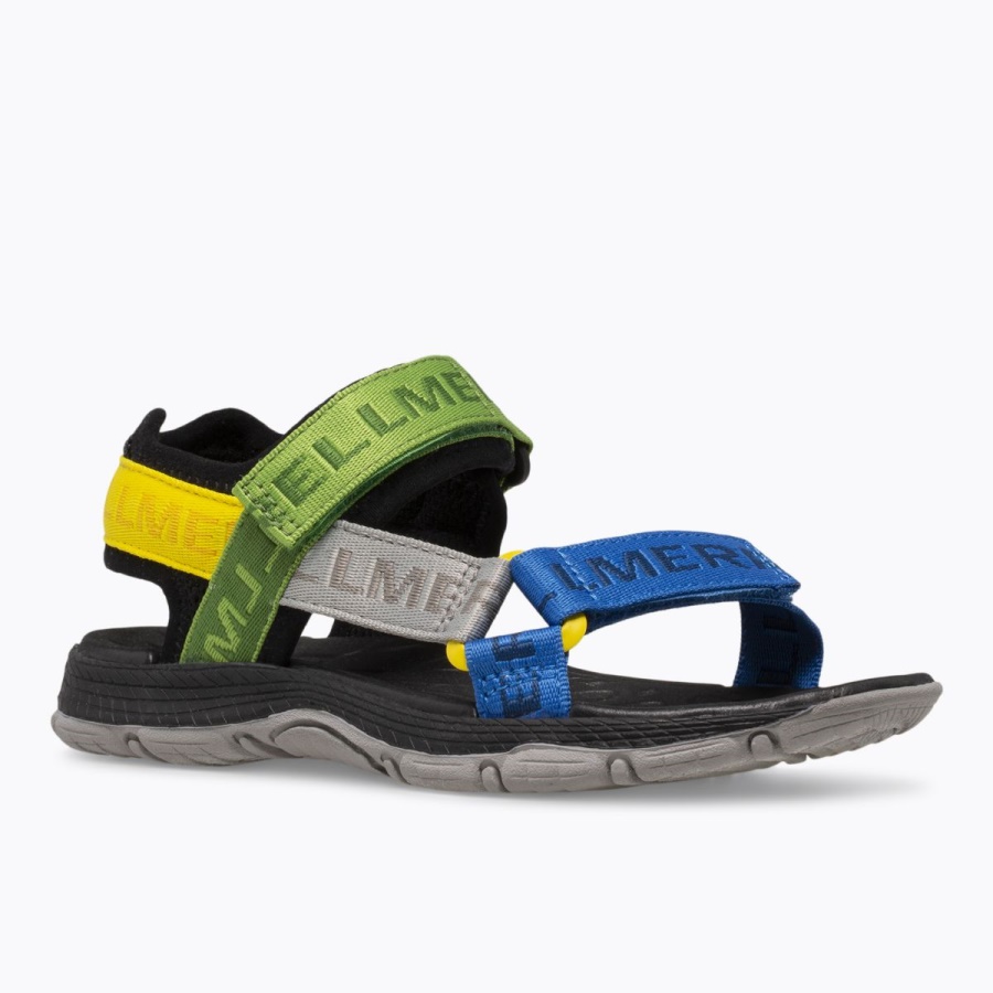 Merrell Big Kid's Kahuna Web Sandal Black-Multi