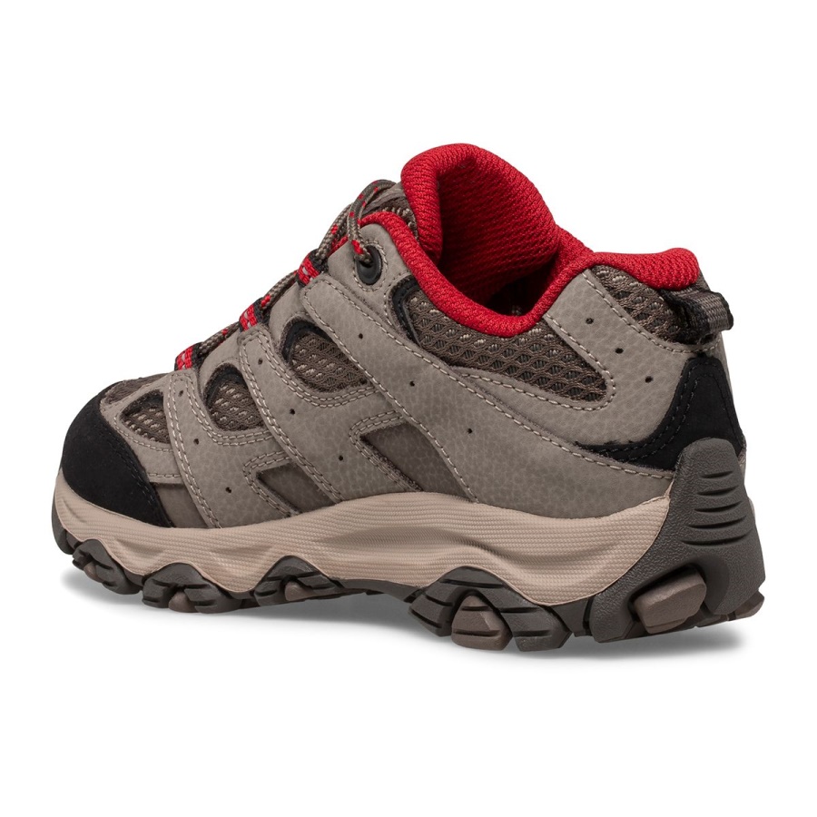 Merrell Big Kid's Moab 3 Low Lace Waterproof Sneaker Boulder Red