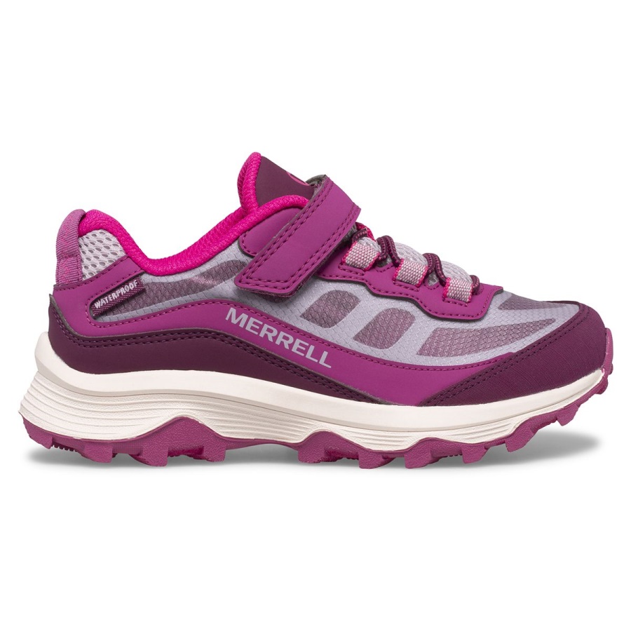 Merrell Big Kid's Moab Speed Low A/C Waterproof Grey-Berry