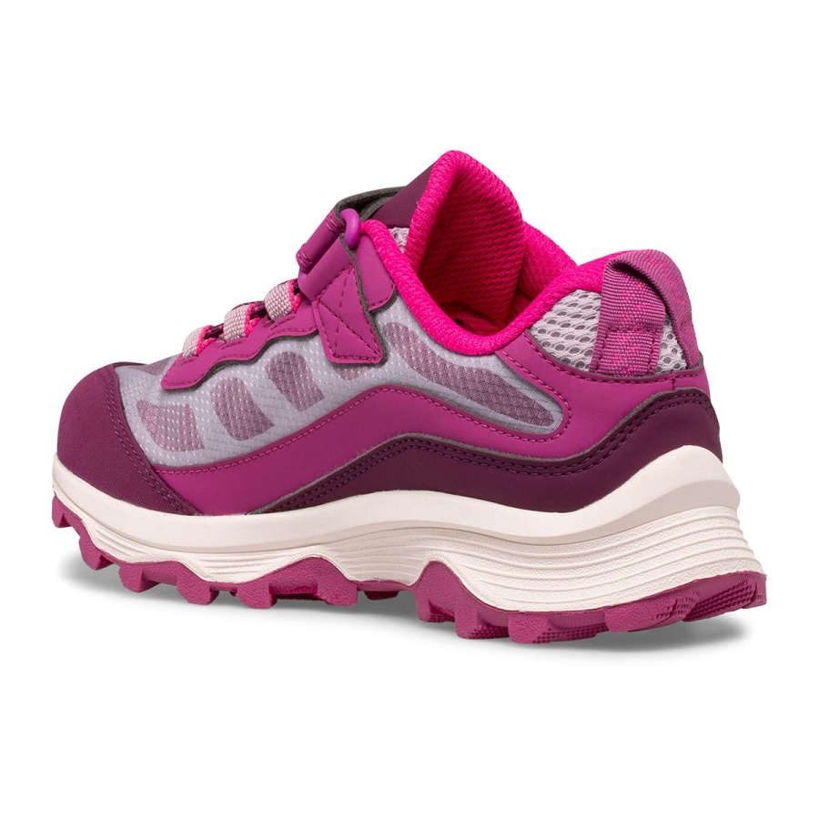 Merrell Big Kid's Moab Speed Low A/C Waterproof Grey-Berry