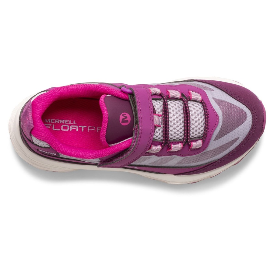 Merrell Big Kid's Moab Speed Low A/C Waterproof Grey-Berry