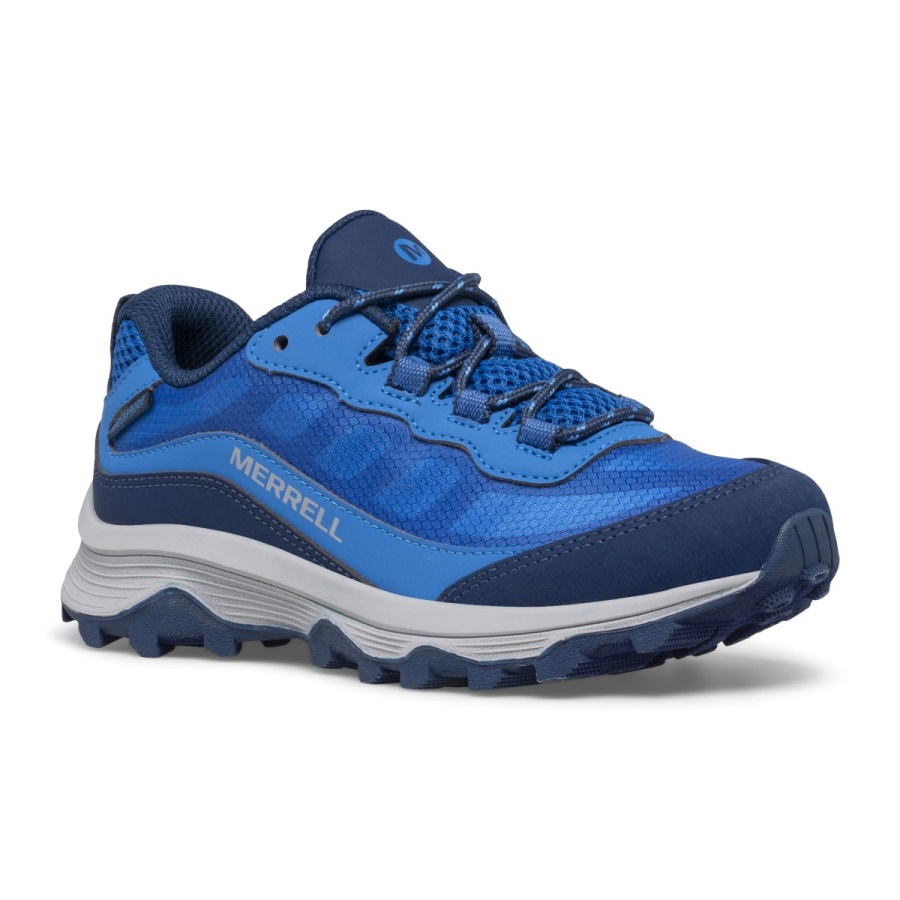 Merrell Big Kid's Moab Speed Low Waterproof Blue