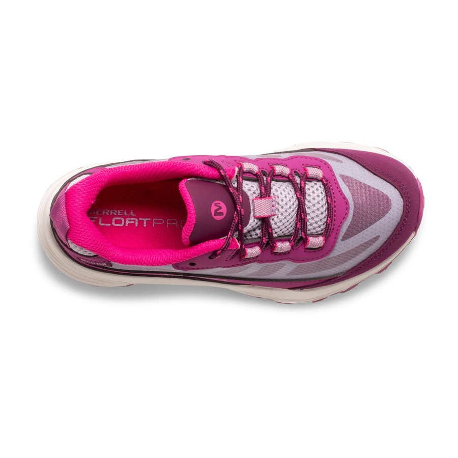 Merrell Big Kid's Moab Speed Low Waterproof Grey-Berry
