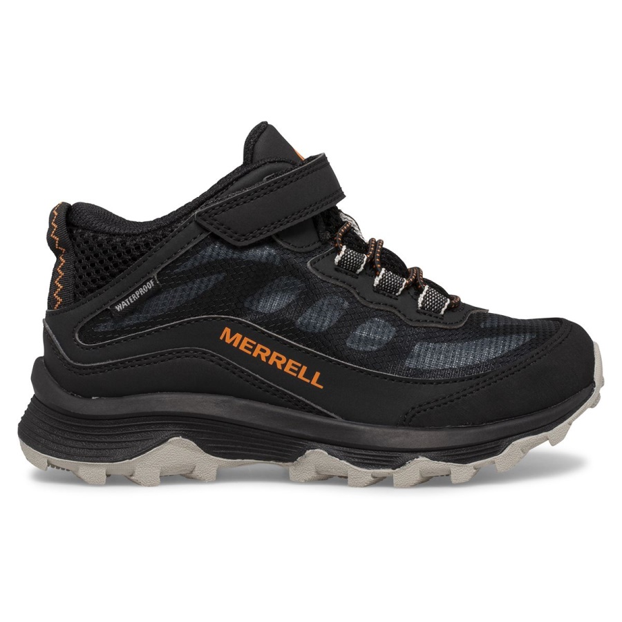 Merrell Big Kid's Moab Speed Mid A/C Waterproof Black