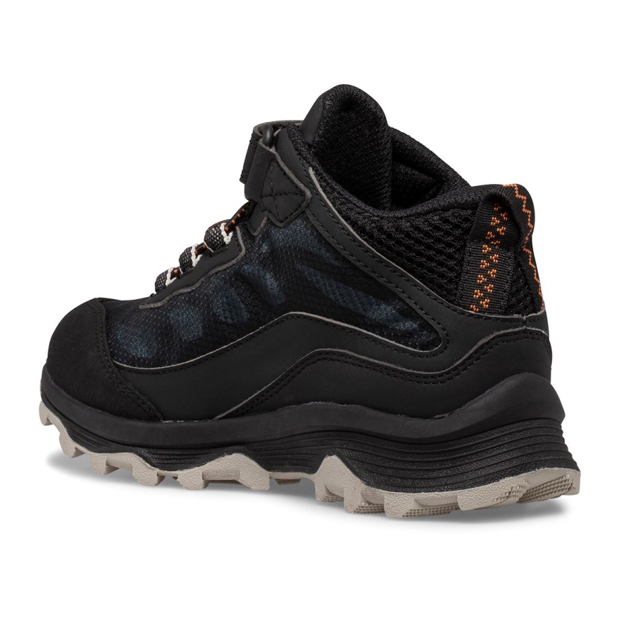 Merrell Big Kid's Moab Speed Mid A/C Waterproof Black
