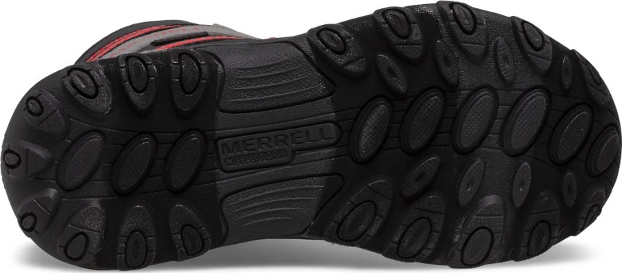 Merrell Big Kid's Outback Snow Boot Black-Grey-Red