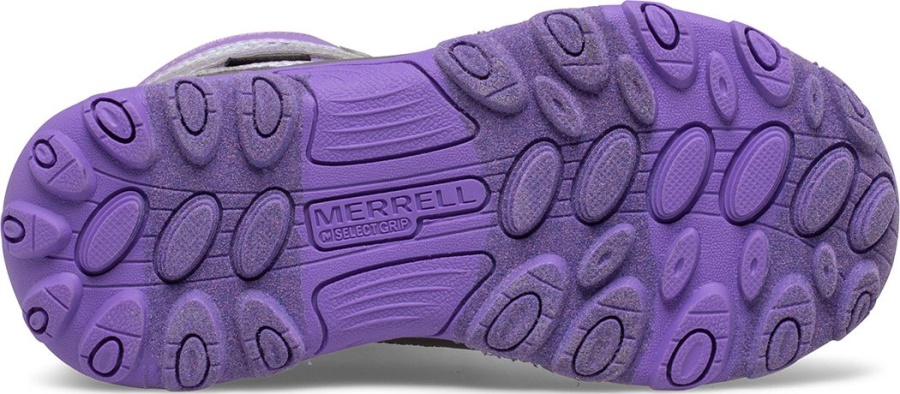 Merrell Big Kid's Outback Snow Boot Purple-Silver