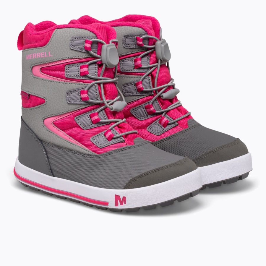 Merrell Little Kid's Snow Bank 3.0 Boot Grey-Berry