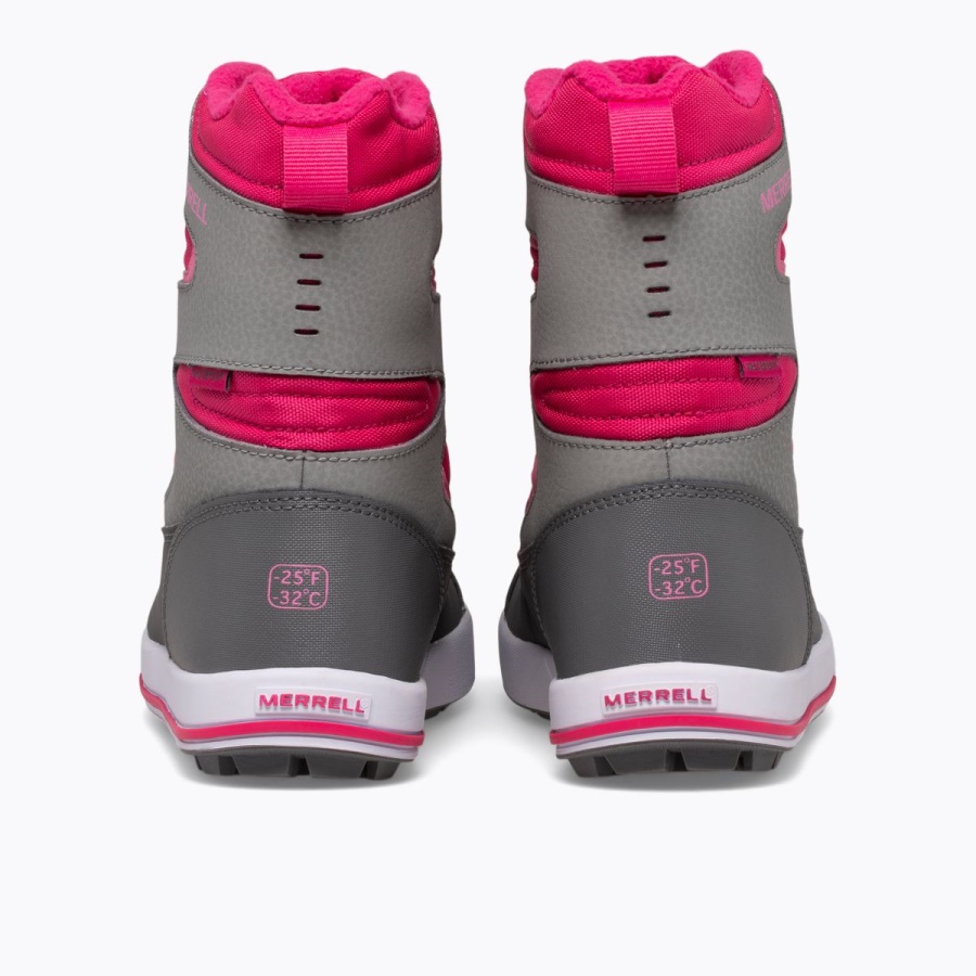 Merrell Little Kid's Snow Bank 3.0 Boot Grey-Berry