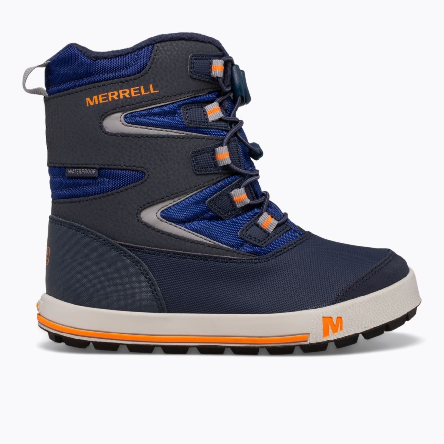 Merrell Little Kid's Snow Bank 3.0 Boot Navy-Cobalt-Orange
