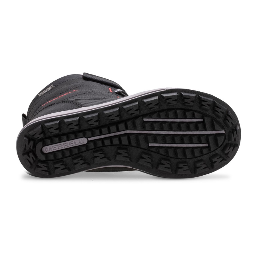Merrell Little Kid's Snow Storm Waterproof Boot Black-Grey-Red