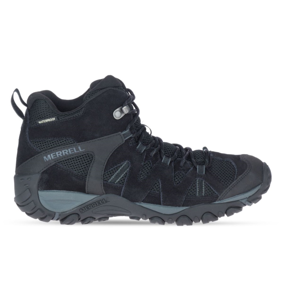 Merrell Men's Deverta 2 Mid Waterproof Black-Granite
