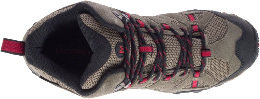 Merrell Men's Deverta 2 Mid Waterproof Boulder-Fiery Red