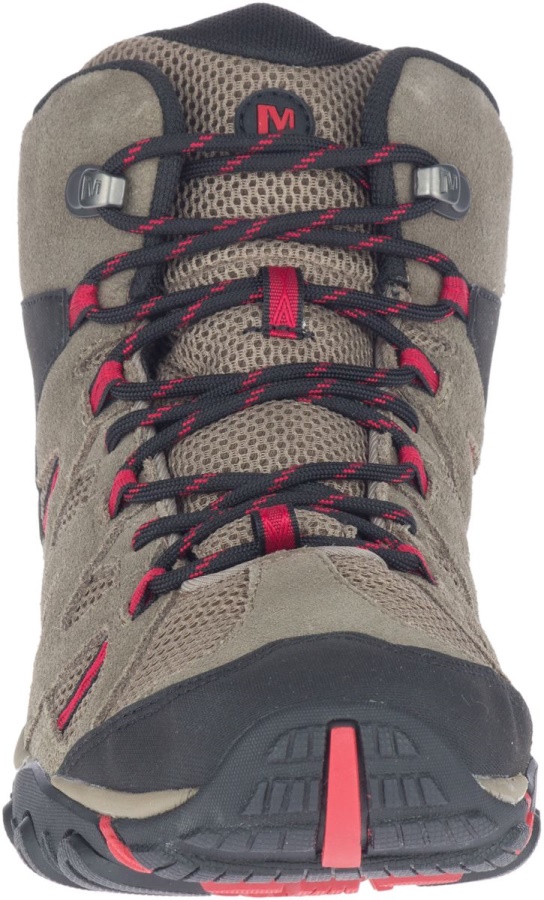 Merrell Men's Deverta 2 Mid Waterproof Boulder-Fiery Red