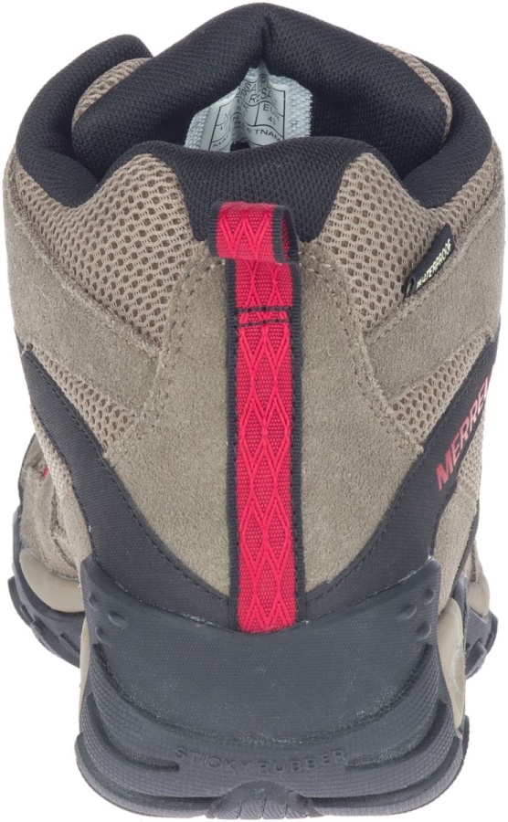 Merrell Men's Deverta 2 Mid Waterproof Boulder-Fiery Red