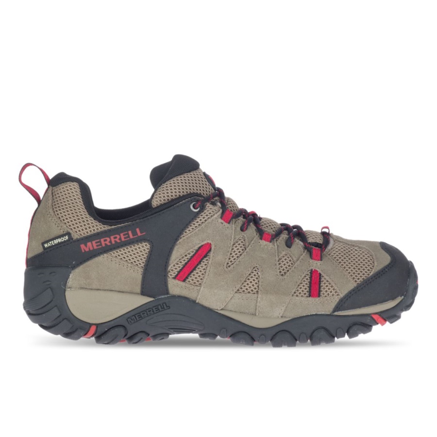 Merrell Men's Deverta 2 Waterproof Boulder-Fiery Red