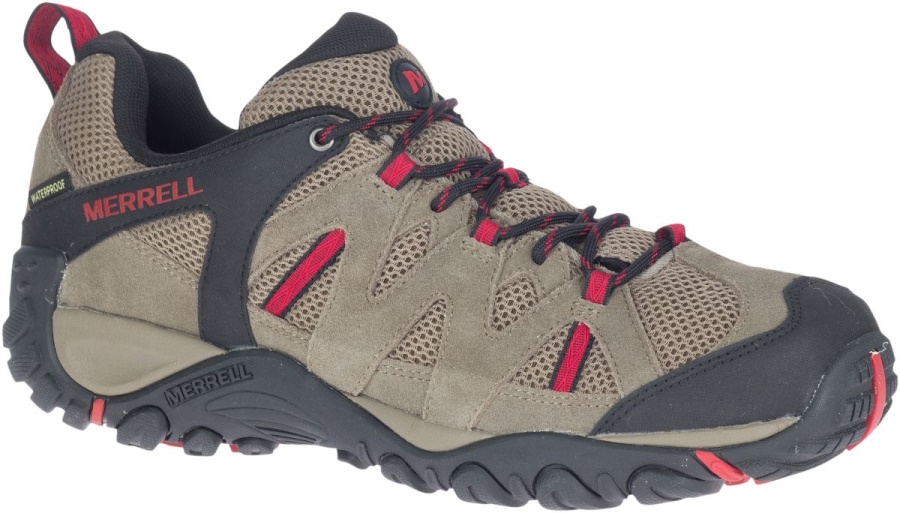 Merrell Men's Deverta 2 Waterproof Boulder-Fiery Red