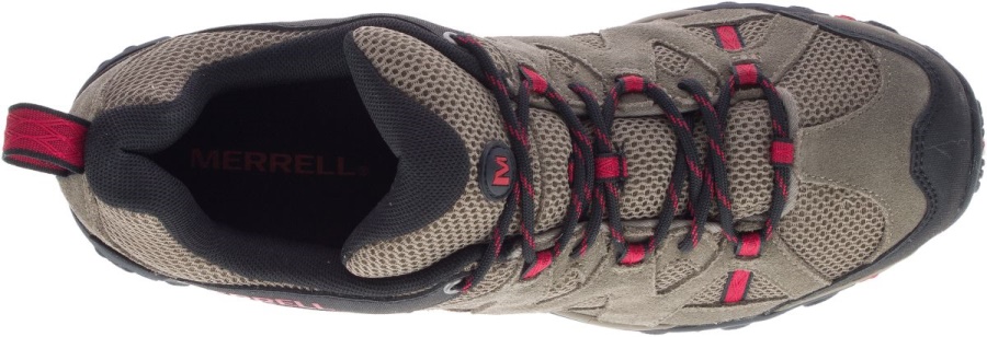 Merrell Men's Deverta 2 Waterproof Boulder-Fiery Red