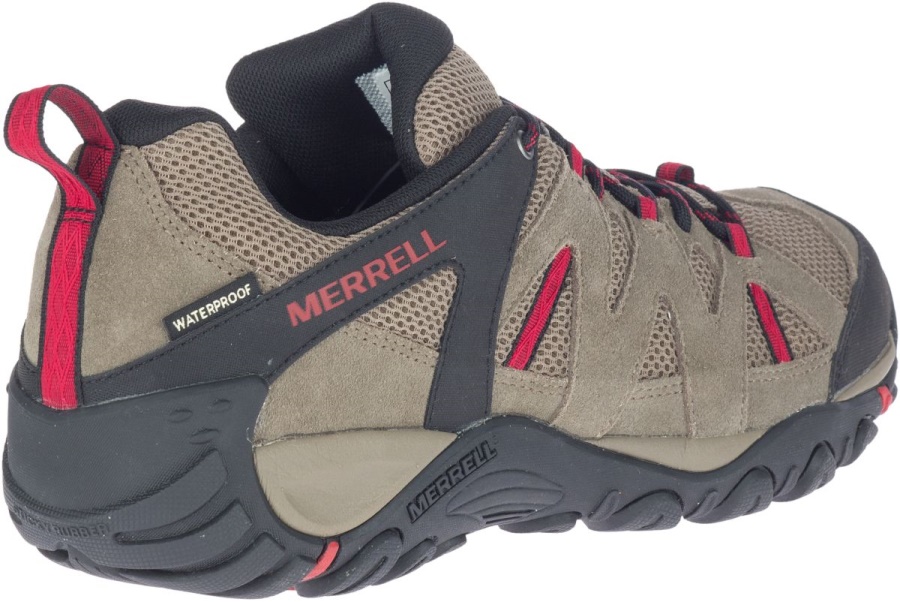 Merrell Men's Deverta 2 Waterproof Boulder-Fiery Red