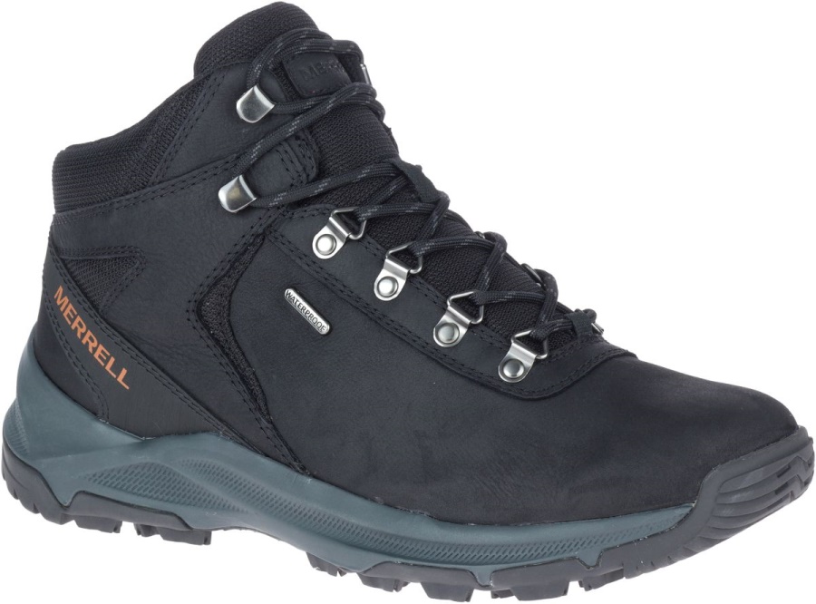 Merrell Men's Erie Mid Leather Waterproof Black