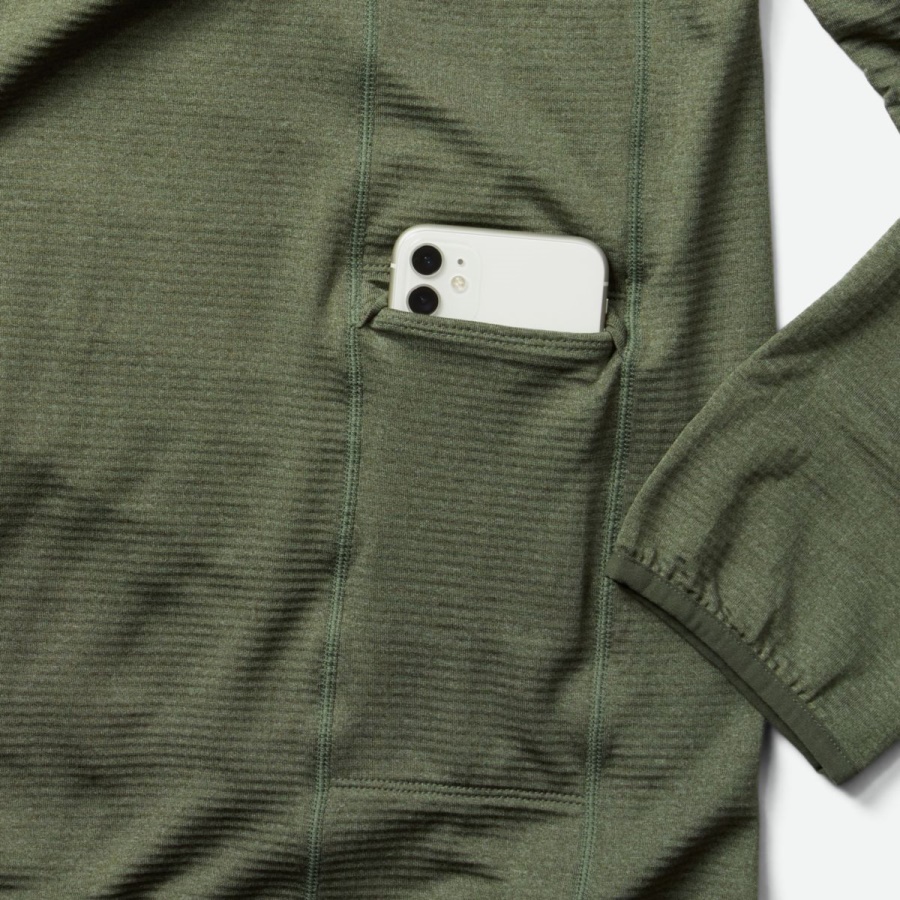 Merrell Men's Geotex Full Zip Hoodie Dusty Olive Heather