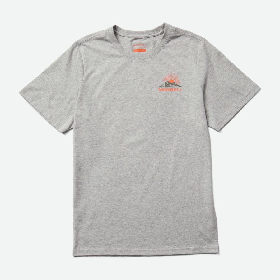 Merrell Men's Map Graphic Tee Grey Heather