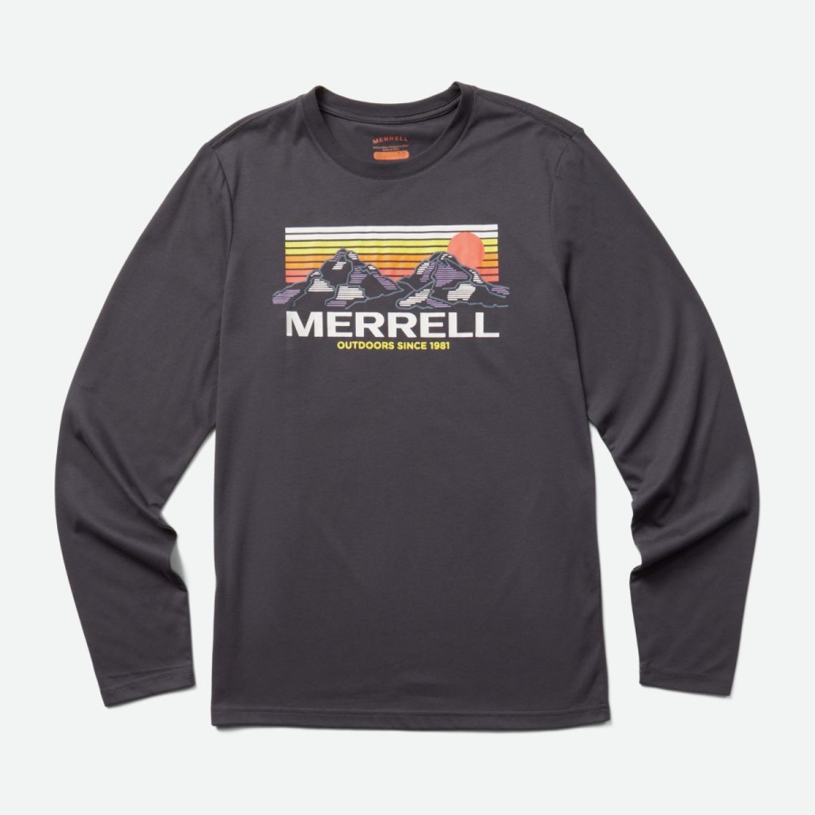 Merrell Men's Merrell Mountains Long Sleeve Tee India Ink