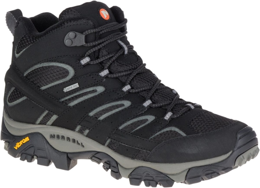 Merrell Men's Moab 2 Mid GORE-TEX Black