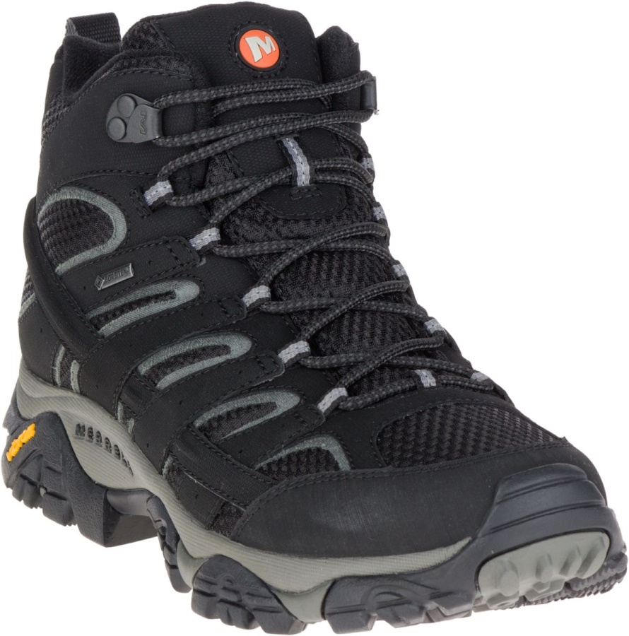 Merrell Men's Moab 2 Mid GORE-TEX Black