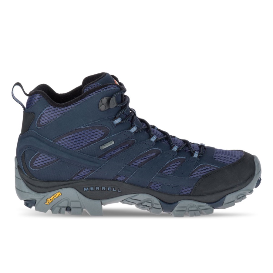 Merrell Men's Moab 2 Mid GORE-TEX Navy