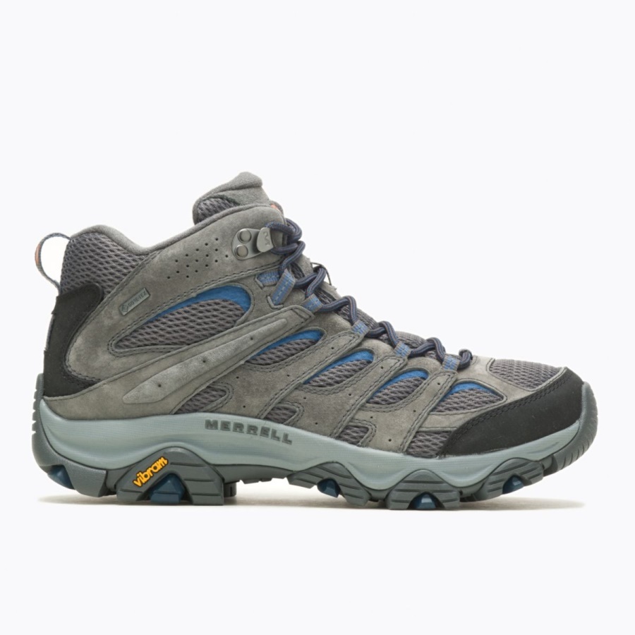 Merrell Men's Moab 3 Mid GORE-TEX Granite-Poseidon