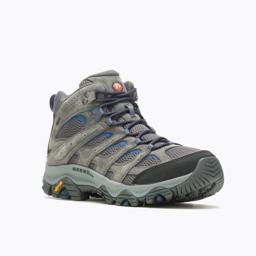 Merrell Men's Moab 3 Mid GORE-TEX Granite-Poseidon