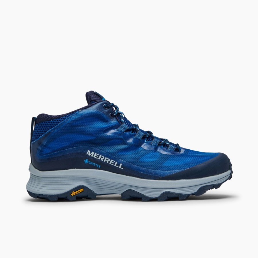 Merrell Men's Moab Speed Mid GORE-TEX Navy