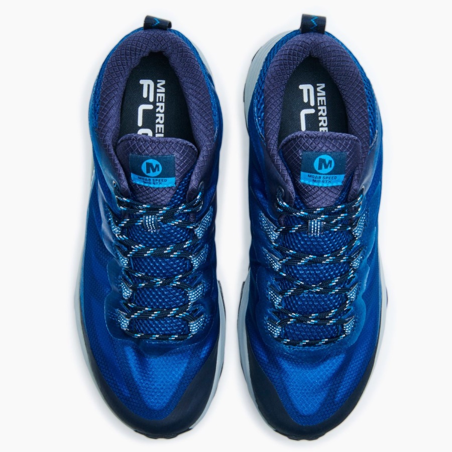 Merrell Men's Moab Speed Mid GORE-TEX Navy