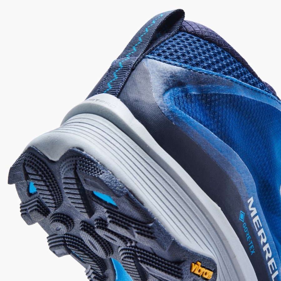 Merrell Men's Moab Speed Mid GORE-TEX Navy