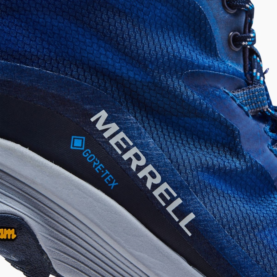 Merrell Men's Moab Speed Mid GORE-TEX Navy