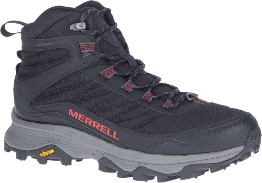 Merrell Men's Moab Speed Thermo Mid Waterproof Spike Black