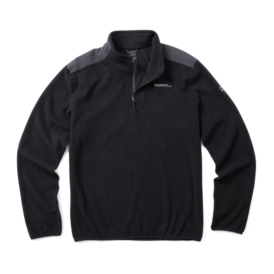 Merrell Men's Terrain 1/4 Zip Fleece Black