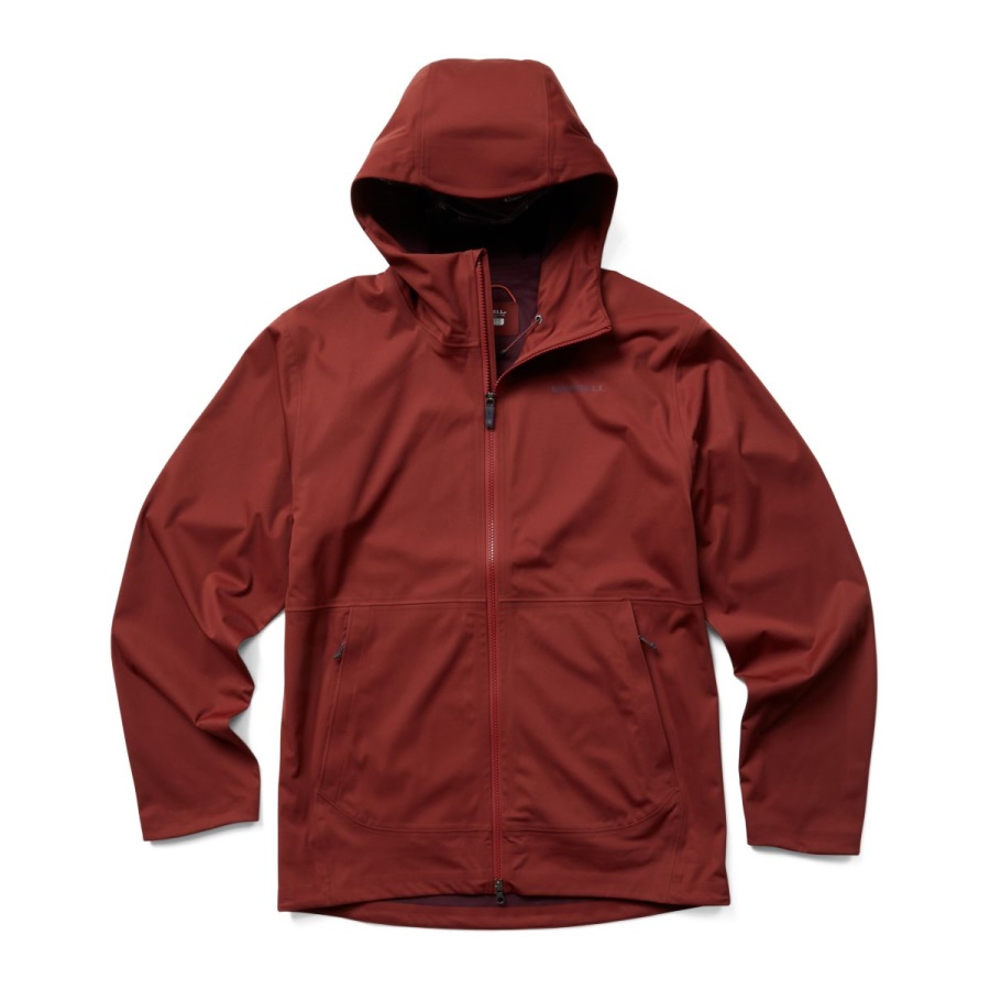 Merrell Men's Whisper Rain Jacket Brick