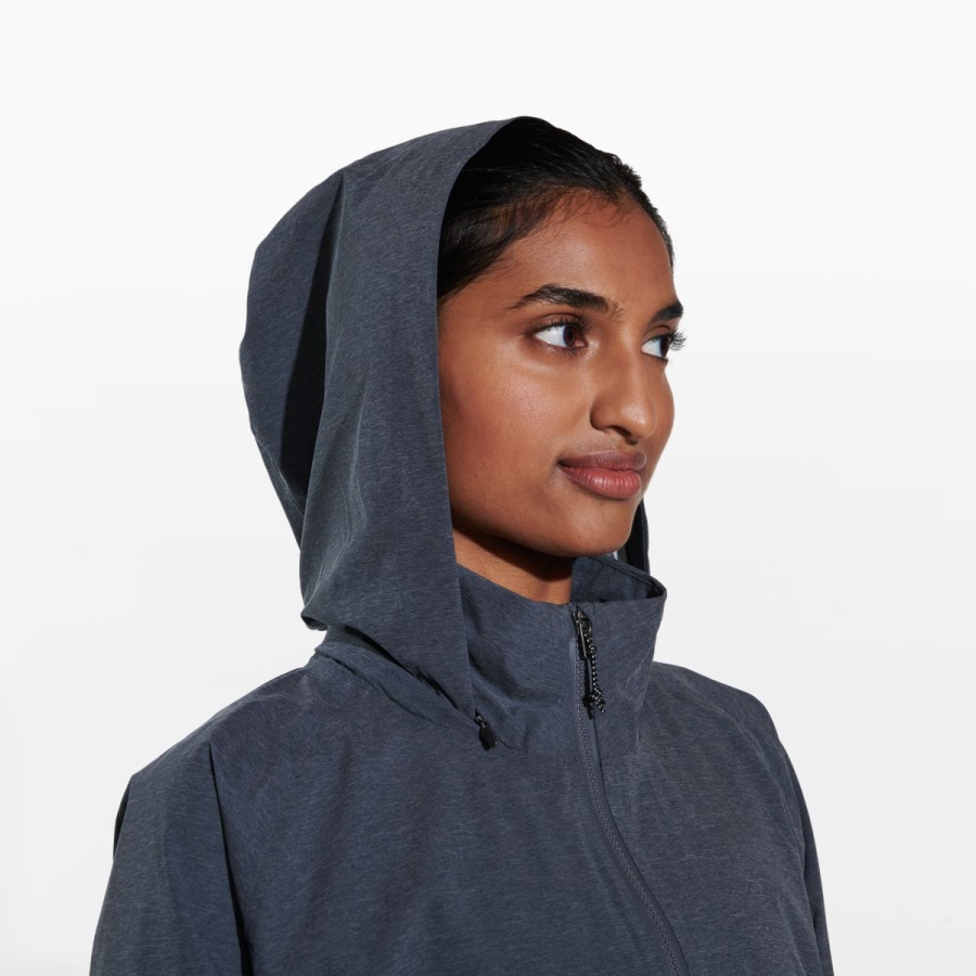 Merrell Women's Alpine Packable Rain Shell Black Heather