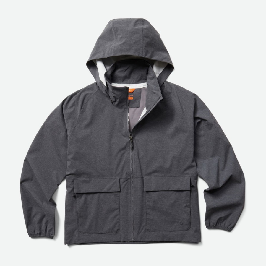 Merrell Women's Alpine Packable Rain Shell Black Heather