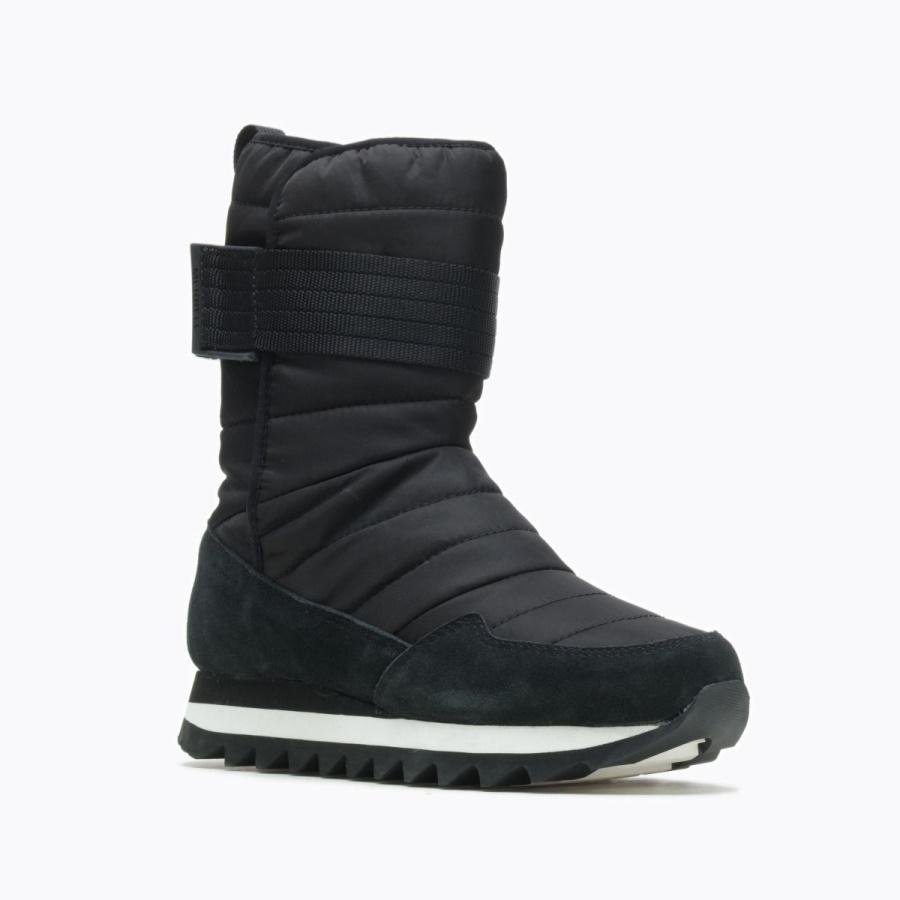 Merrell Women's Alpine Tall Strap Polar Waterproof Blackout