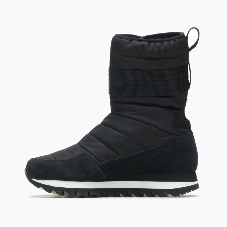 Merrell Women's Alpine Tall Strap Polar Waterproof Blackout
