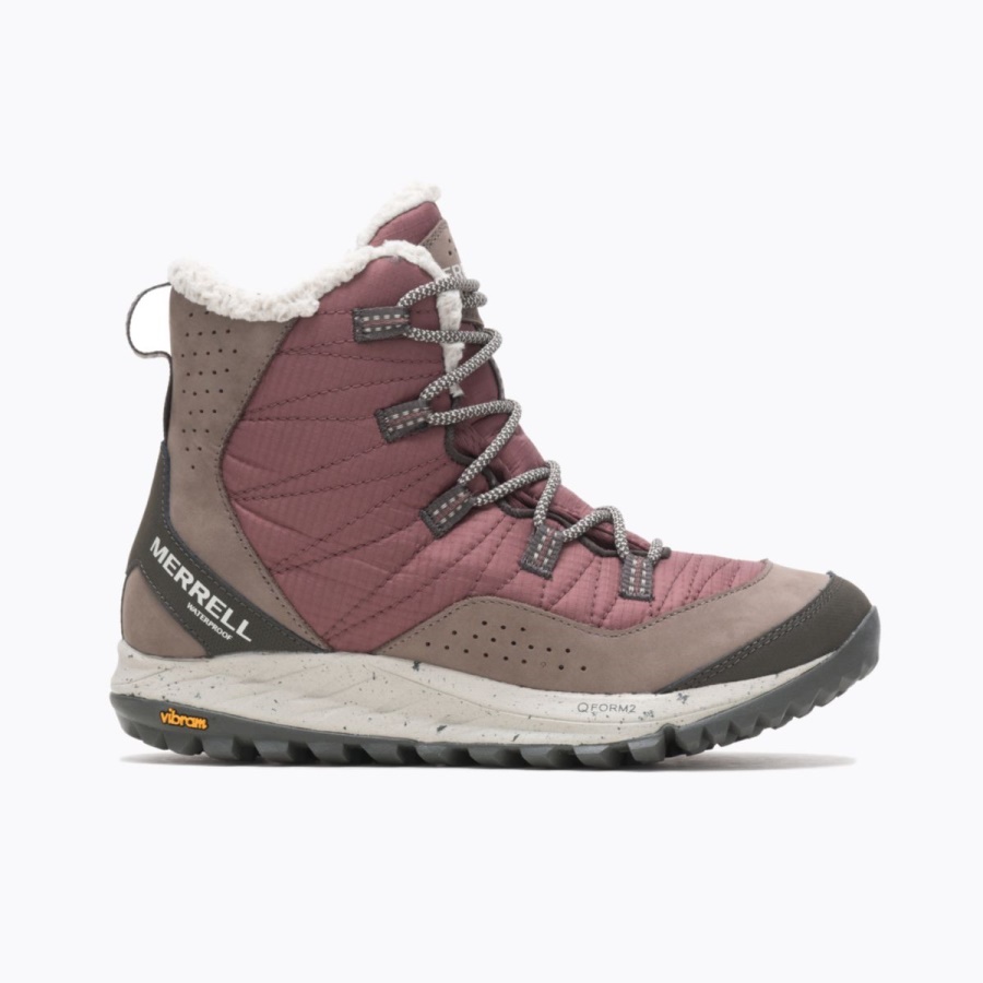 Merrell Women's Antora Sneaker Boot Waterproof Marron