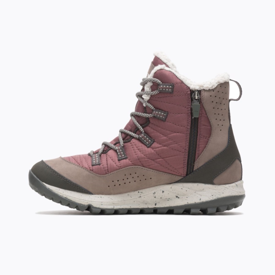 Merrell Women's Antora Sneaker Boot Waterproof Marron
