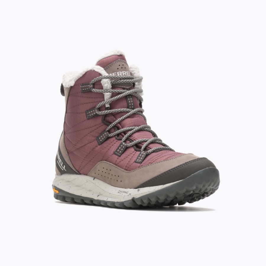 Merrell Women's Antora Sneaker Boot Waterproof Marron