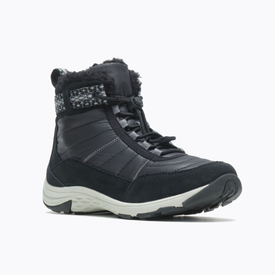 Merrell Women's Approach Sport Mid Polar Waterproof Black