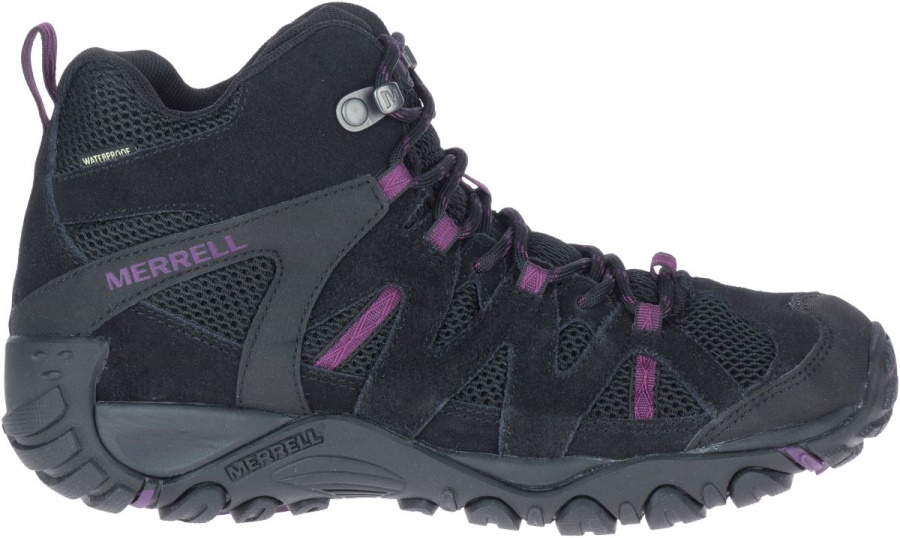 Merrell Women's Deverta 2 Mid Waterproof Black-Blackberry