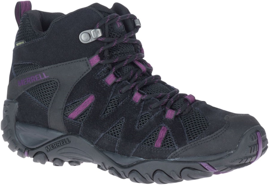 Merrell Women's Deverta 2 Mid Waterproof Black-Blackberry