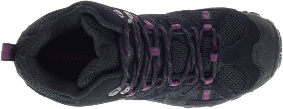 Merrell Women's Deverta 2 Mid Waterproof Black-Blackberry